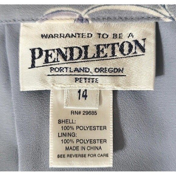 Vintage Pendleton Modest Midi Skirt- Tulip Garden Floral - Ceremony Classic P 14 - Picture 3 of 5